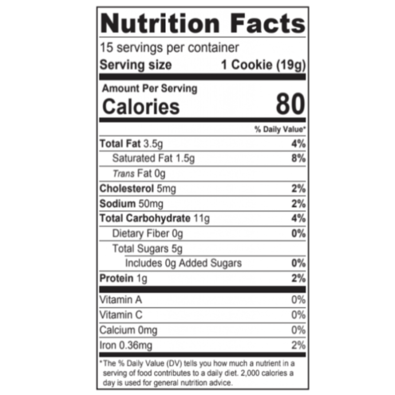 oatmeal raisin cookie calorie