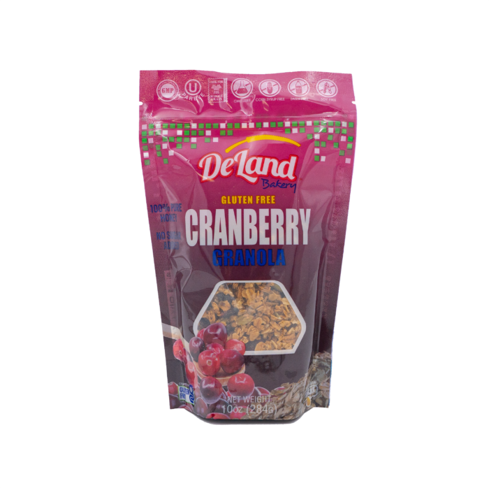 Gluten Free Cranberry Granola - Made with 100% Raw Honey from our own bee farms