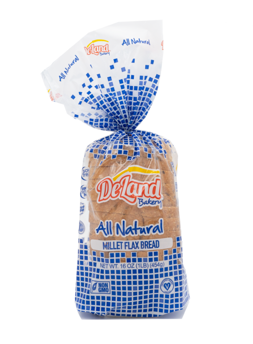 All Natural Millet Flax Bread Front - Millet Based - Simple Ingredients