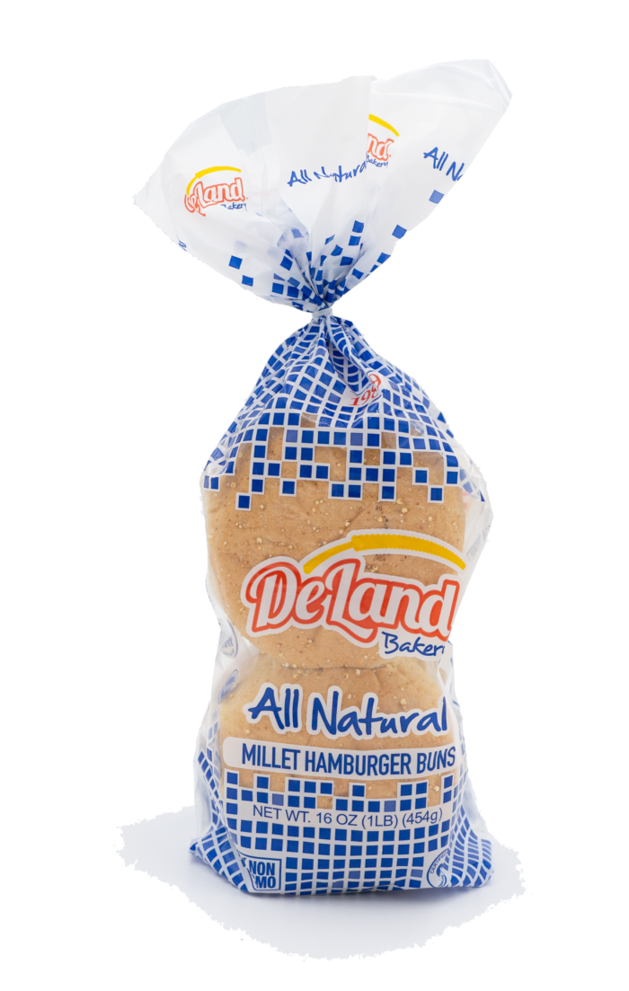 All Natural Millet Hamburger Buns - Millet Based - Simple Ingredients
