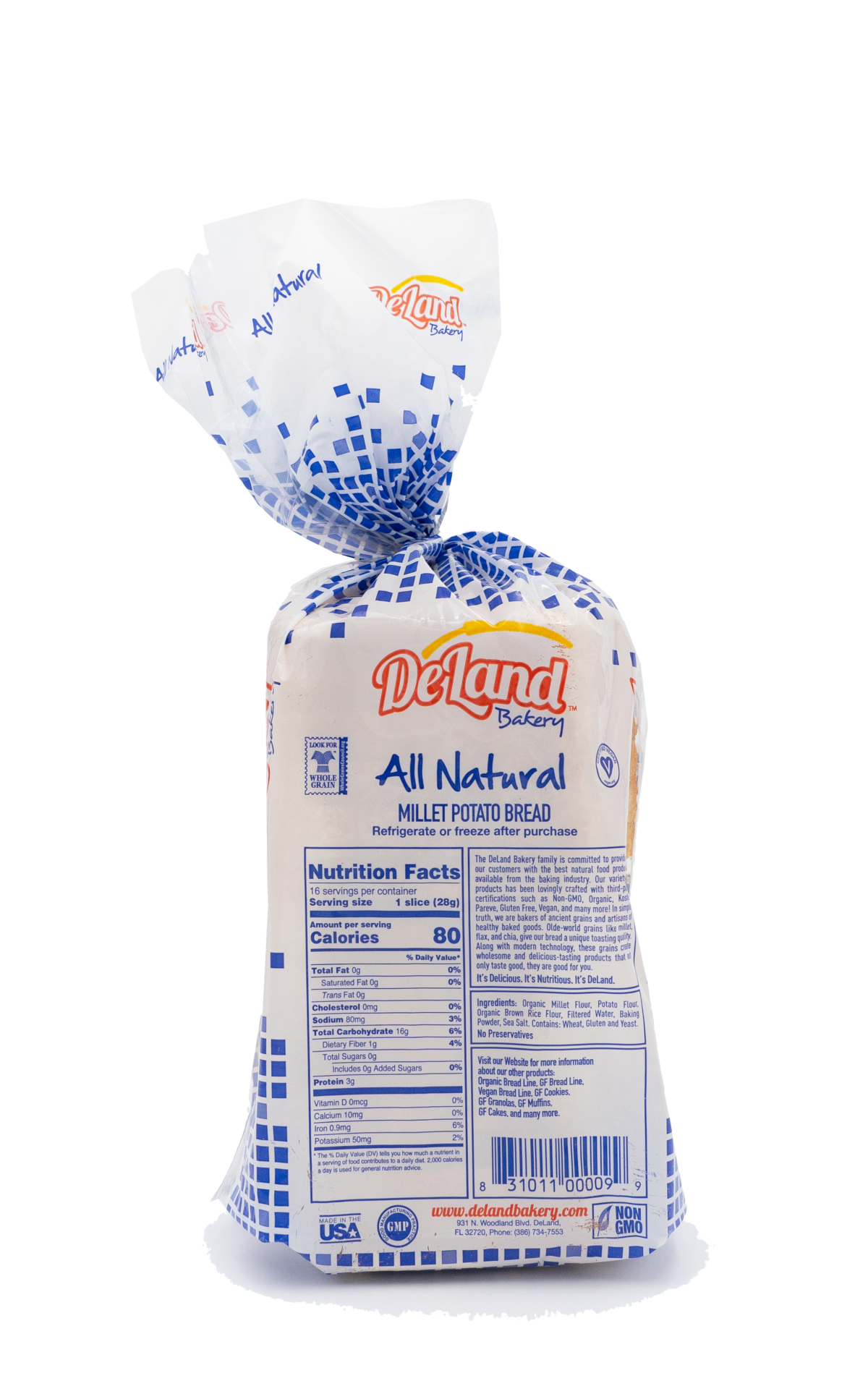 All Natural Millet Potato Bread DeLand Bakery